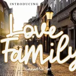 Love Family Handwritten Font