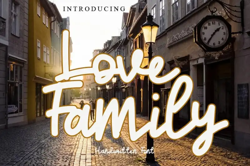 Love Family Handwritten Font