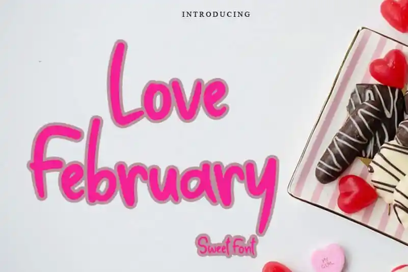 Love February Display Font