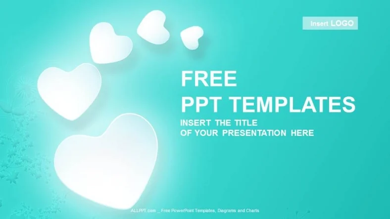 Love Hearts Abstract PowerPoint Templates