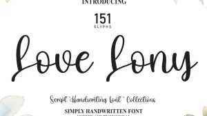 Love Lony Font › Fontesk