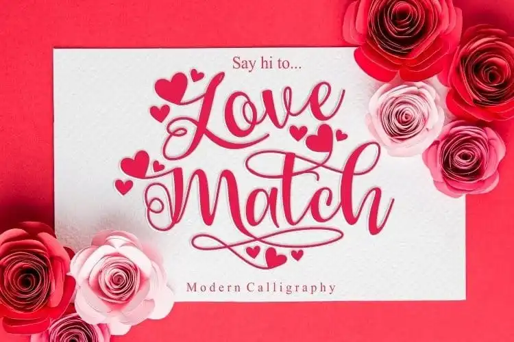 Love Match Calligraphy Font