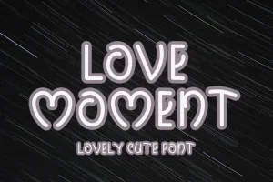 Love Moment Display Font
