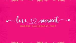 Love Moment Font › Fontesk