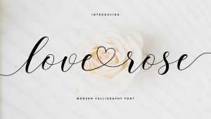 Love Rose Font › Fontesk