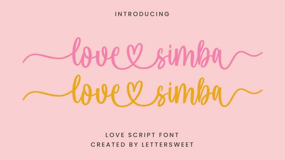 Love Simba Font › Fontesk