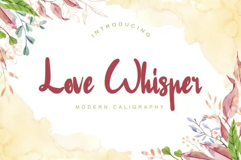 Love Whisper Script Font