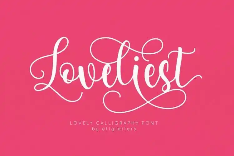 Loveliest Calligraphy Font