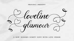Loveline Glamour Font › Fontesk