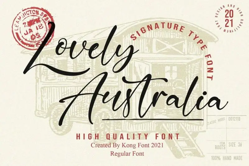Lovely Australia Script Font