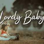 Lovely Baby Calligraphy Font