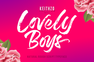 Lovely Boys Brush Font