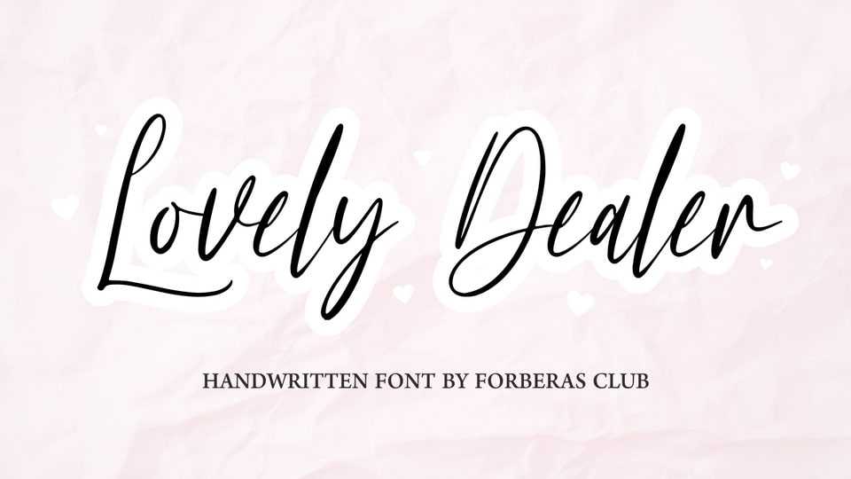 Lovely Dealer Font › Fontesk