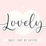 Lovely Display Font