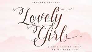 Lovely Girl Script Font › Fontesk
