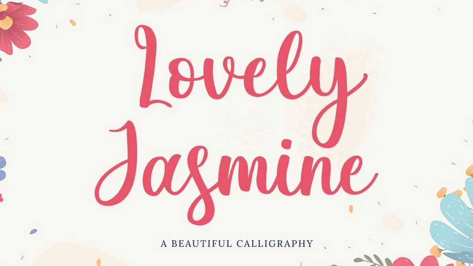 Lovely Jasmine Script Font › Fontesk