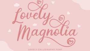 Lovely Magnolia Font › Fontesk