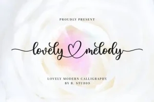 Lovely Melody Calligraphy Font