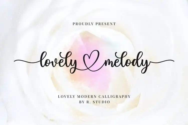 Lovely Melody Calligraphy Font