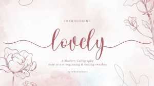 Lovely Script Font › Fontesk