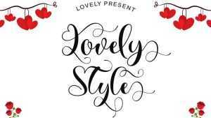 Lovely Style Font › Fontesk