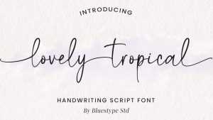 Lovely Tropical Font › Fontesk