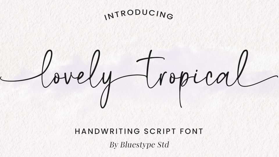 Lovely Tropical Font › Fontesk