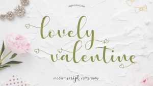 Lovely Valentine Font › Fontesk