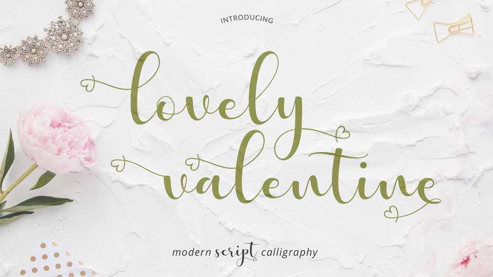 Lovely Valentine Font › Fontesk