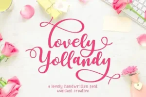 Lovely Yollandy Calligraphy Font