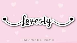Lovesty Script Font › Fontesk