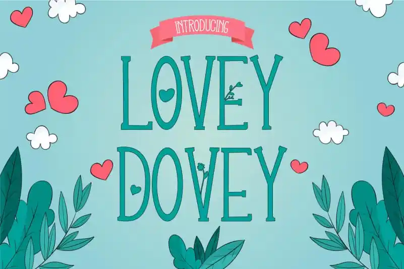 Lovey Dovey Serif Font