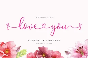 Loveyou - Romantic Font
