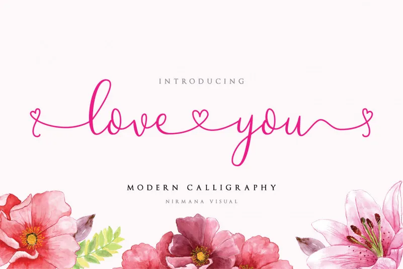 Loveyou - Romantic Font