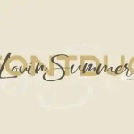 Lovin Summer Script Font