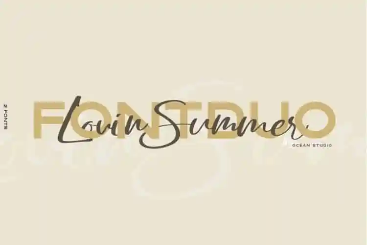Lovin Summer Script Font