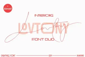 Lovtony Font Duo