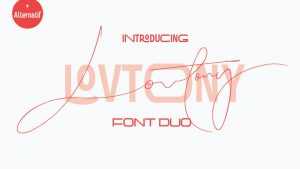 Lovtony Sans & Script Font › Fontesk