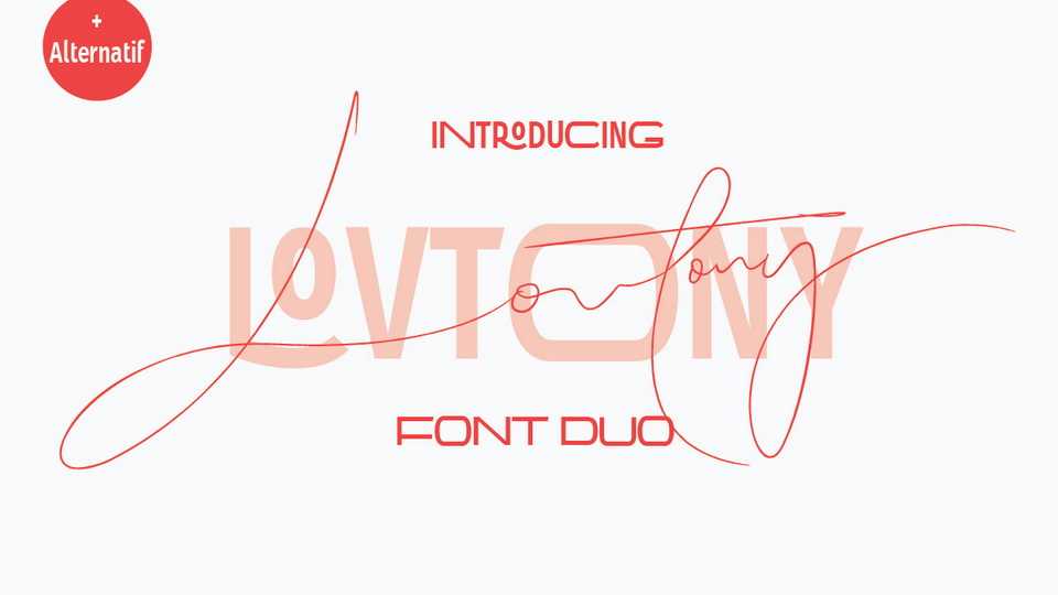 Lovtony Sans & Script Font › Fontesk