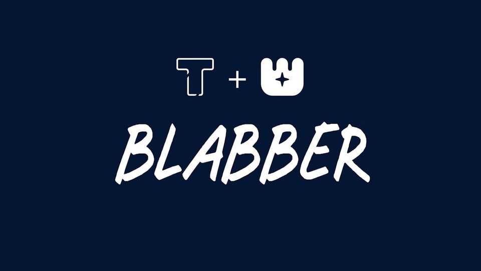 LT Blabber Font › Fontesk
