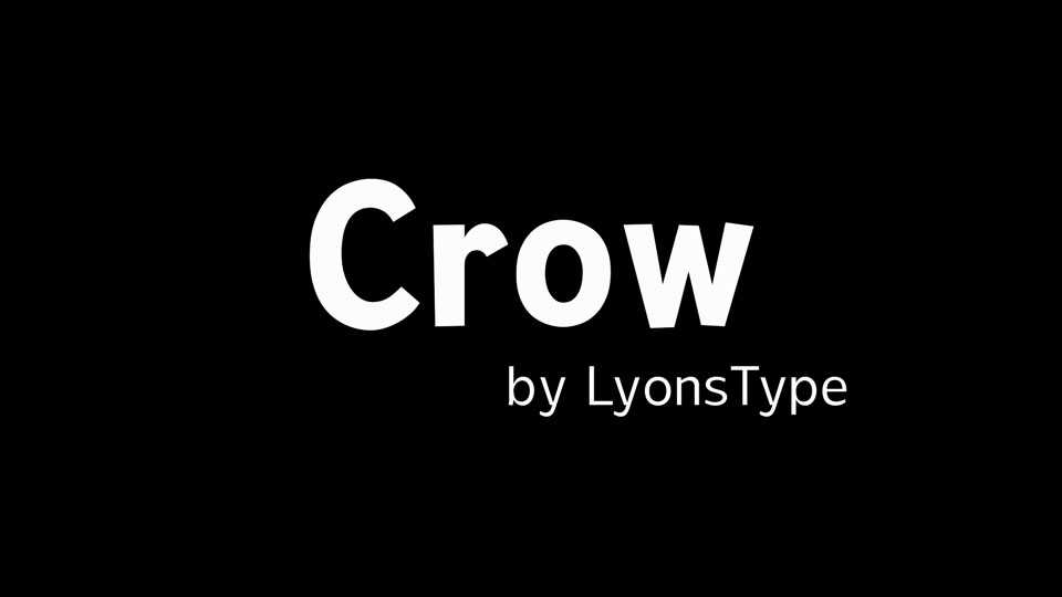 LT Crow Font Family › Fontesk