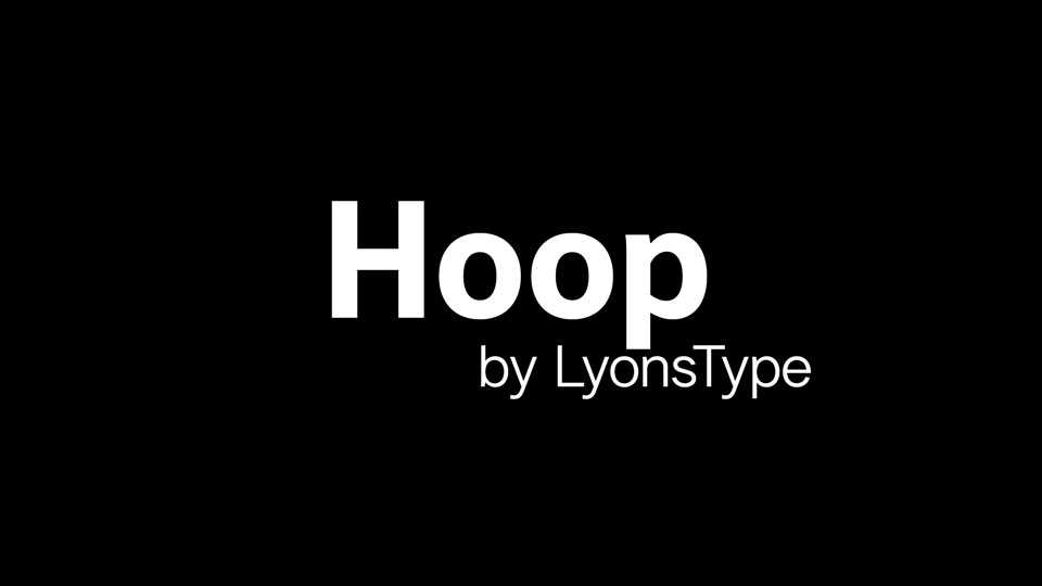 LT Hoop Font Family › Fontesk