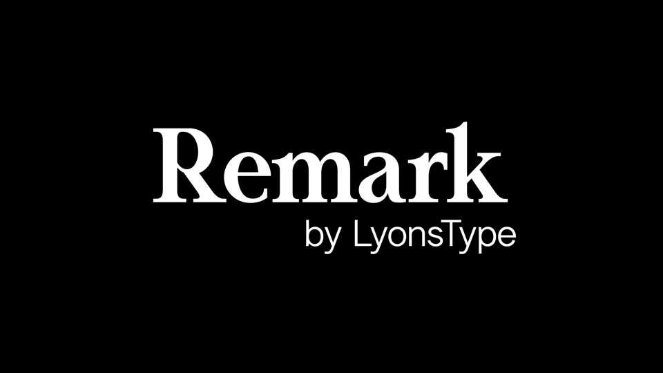 LT Remark Font Family › Fontesk