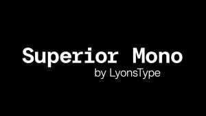 LT Superior Mono Font Family › Fontesk