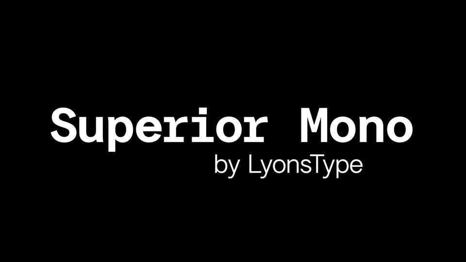 LT Superior Mono Font Family › Fontesk