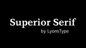 LT Superior Serif Font Family › Fontesk