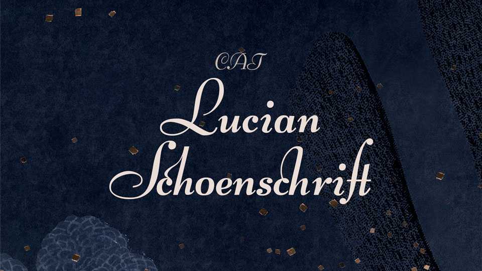 Lucian Schoenschrift Font › Fontesk
