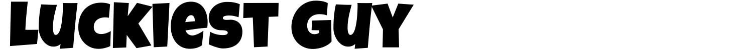 Luckiest Guy Font
