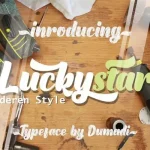 Luckystar Bold Script Font - Fonte Grátis Luckystar Bold Script Font