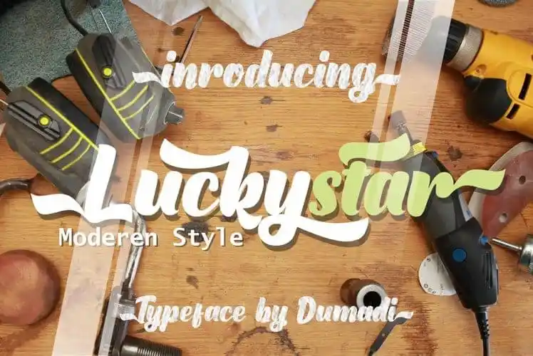 Luckystar Bold Script Font
